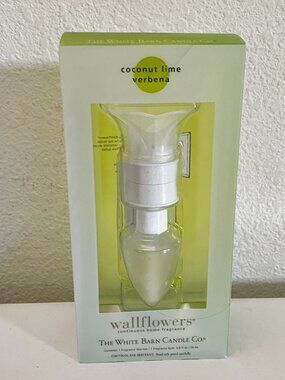 White Barn Candle/Bath Body Works Wallflower Home Fragrance Coconut Lime Verbena